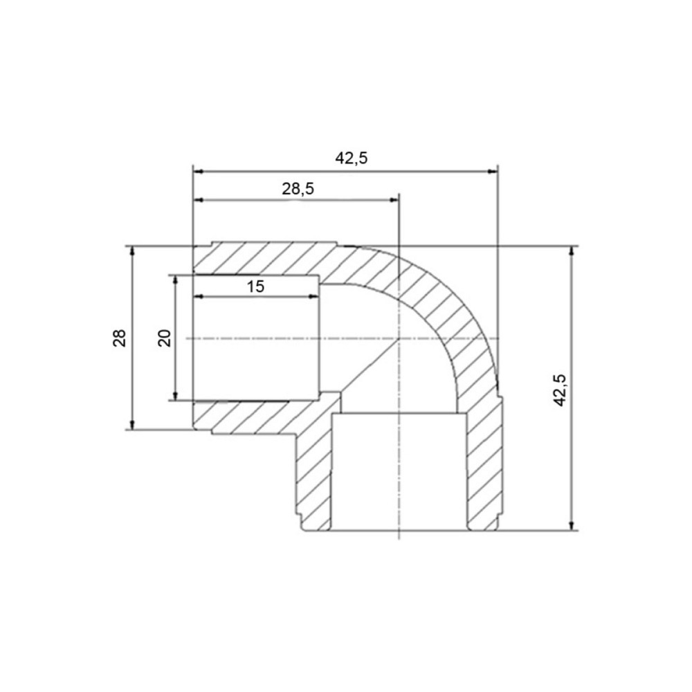 Куточок PPR Blue Ocean "Білий" 20, 90° Київ - фото 2