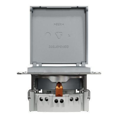 Розетка Schneider Electric ASFORA з кришкою, сталь (EPH3100162) Вінниця - фото 6