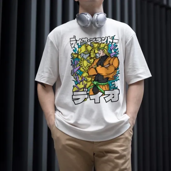 Футболка для подростка мальчика с принтом Джо Джо Дио Брандо W Размер 160 Anime10623 Днепр