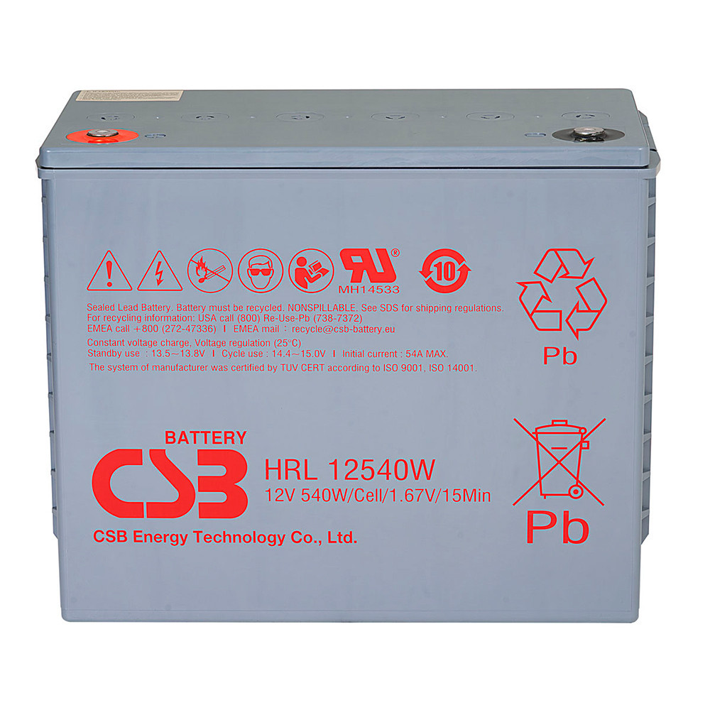 Аккумуляторная батарея CSB HRL12540W, 12V 130Ah (343х170х274мм) Киев - изображение 1