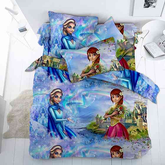 Ecotton Комплект наволочок Ecotton 70х70 см 2 шт Ельза із Крижаного серця блакитний Киев