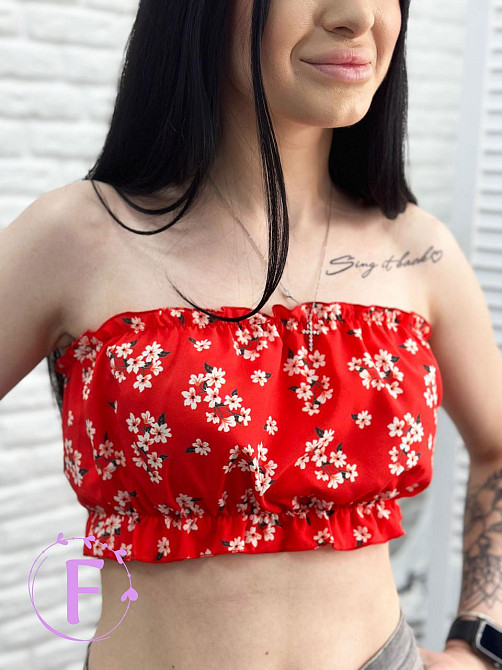 Літній жіночий топ з рюшами «Ruffie» | Розпродаж моделі Київ - фото 9