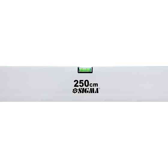Правило-рівень 2 капсули, вертикальне та горизонтальне з ручками Profi 2500 мм SIGMA (3712251) Київ