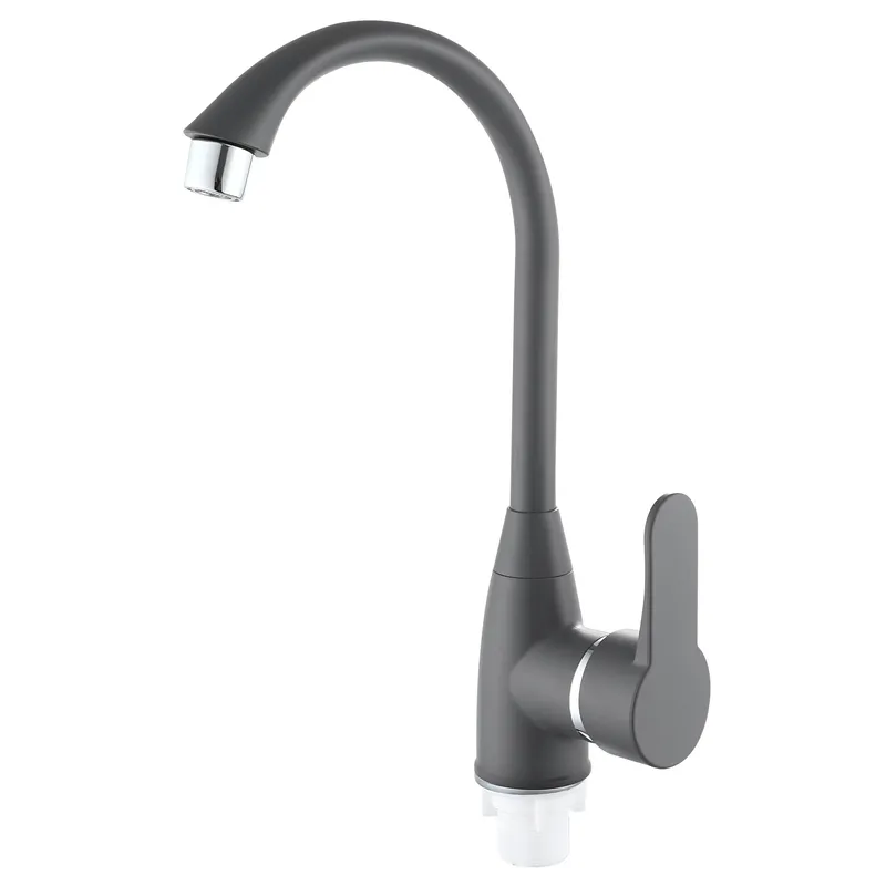 Смеситель для кухни Plamix Mario-011 Graphite из термопластика (без шлангов) (Цвет графит) (PM6099) Черновцы - изображение 1