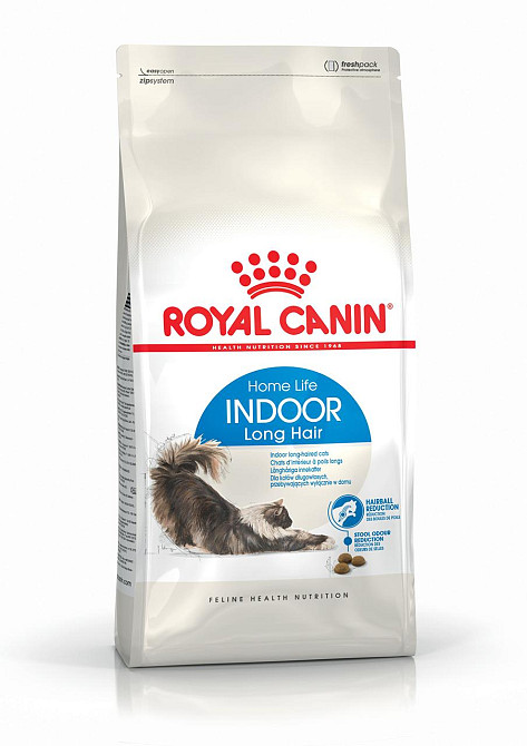 Корм для домашніх довгошерстих котів ROYAL CANIN INDOOR LONGHAIR 0.4 кг Київ - фото 2
