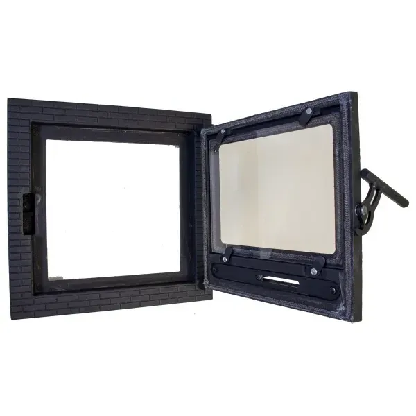 Дверца чугунная топочная каминная 