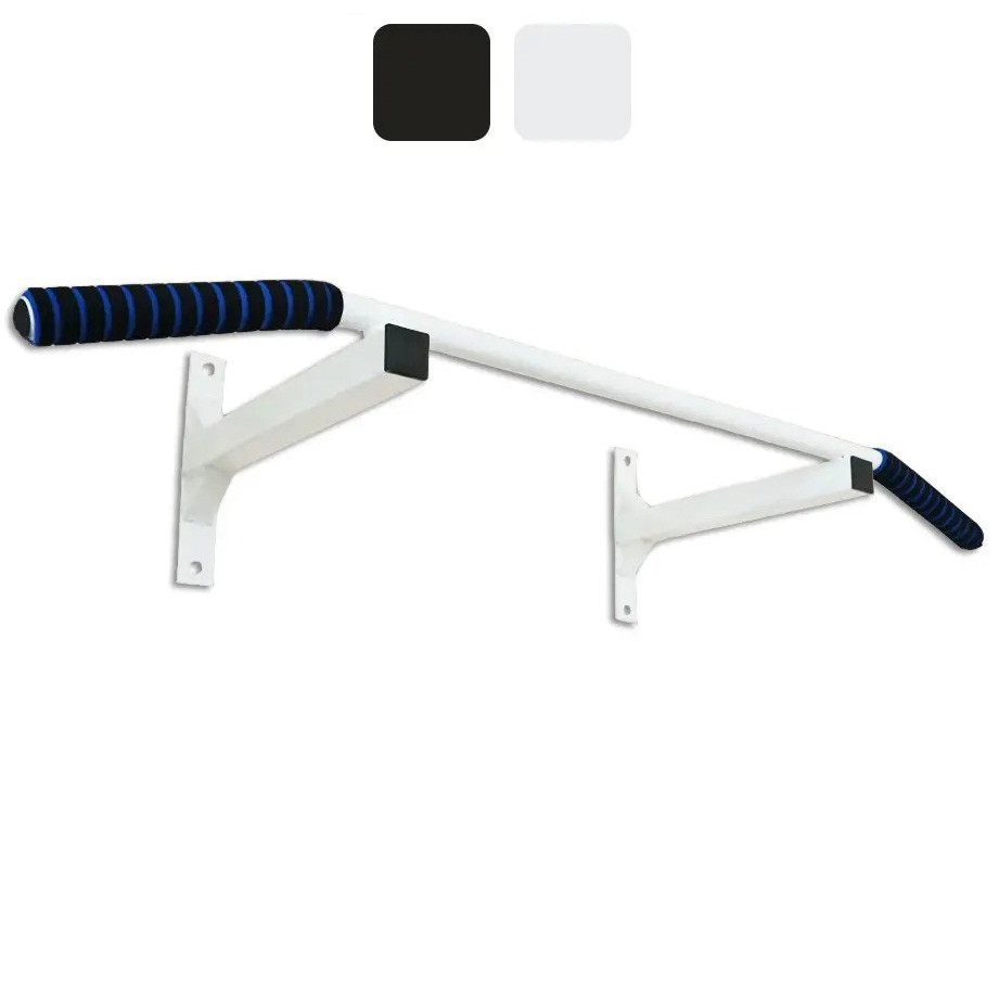 Спортивний настінний турнік А180 з гнутою поперечиною для дому домашній Білий Київ - фото 1