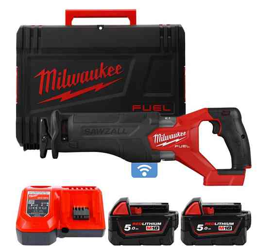 Пила шабельна акумуляторна M18ONEFSZ-502X 2 х акумулятор M18 B5 5.0 Ач, швидкий зарядний пристрій M12-18,полотно,HD Кейс Одеса