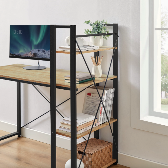 Комп'ютерний стіл Leobert Devoko з боковими полицями у стилі Loft натуральний Киев - изображение 6