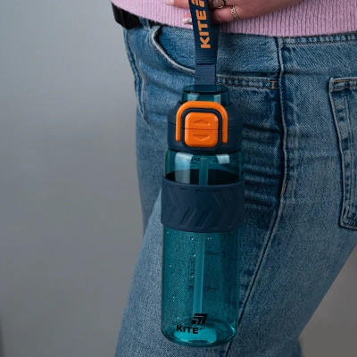 Поїльник-непроливайка Kite 800 мл, блакитно-помаранчева (K25-1234-3) Вінниця - фото 6