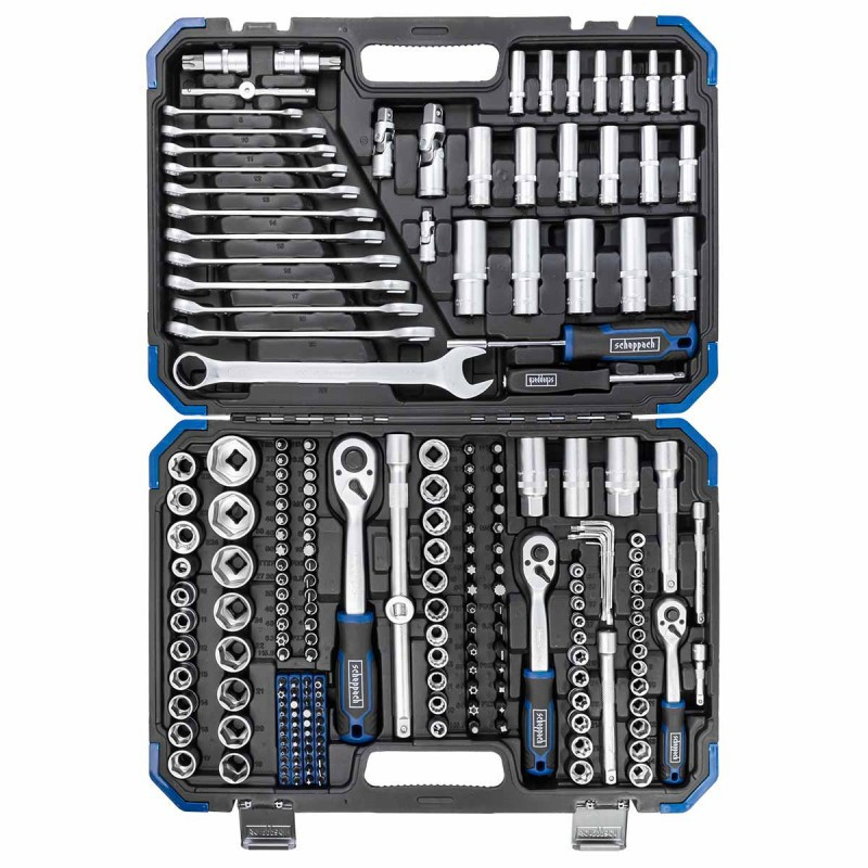 Набор инструментов 216+2пр. 1/4'', 3/8'', 1/2''(6гр.) (4-32мм) SCHEPPACH SCH-38841+2 Одесса - изображение 3