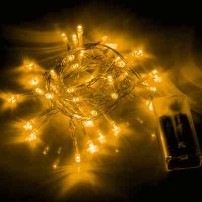 Гирлянда YES! Fun Нить 41 LED Тепло-белая 2.8 м Статическая На батарейках (975054) Винница