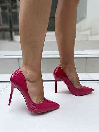 Comer Туфлі жіночі COMER малинові еко-лак каблук 11см 37р. (4963) Коломия