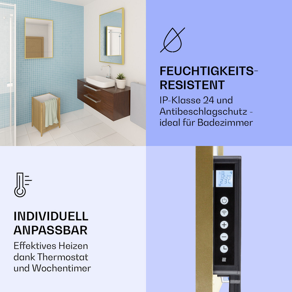 La Palma 750 умный обогреватель 2-в-1 инфракрасный конвектор 85x60см 750Вт переднее зеркало 750Вт (60 x 85 см) Ровно - изображение 6