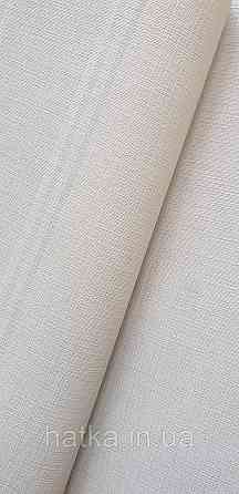 Обои виниловые на флизелине A.S.Creation UNITA 1.06x10 однотонные под ткань тонкая полоска рогожка матовые бел Киев