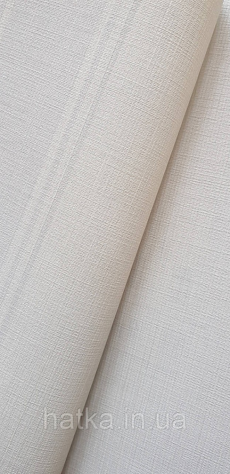 Шпалери вінілові на флізеліні A.S.Creation UNITA 1.06x10 однотонні під тканину тонка смужка роріжка матові білі Київ - фото 4