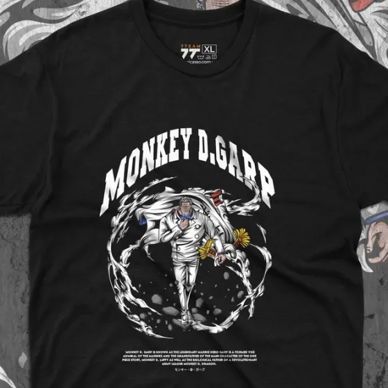 Футболка мужская с принтом Ван Пис Monkey D Garp Размер 48 Anime0254 Днепр