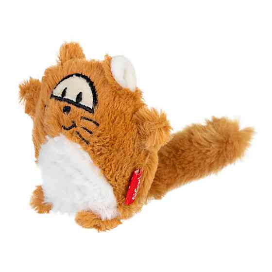 Игрушка для собак Лиса с большой пищалкой GiGwi Plush Friendz, плюш, искусственный мех, 18 см Киев
