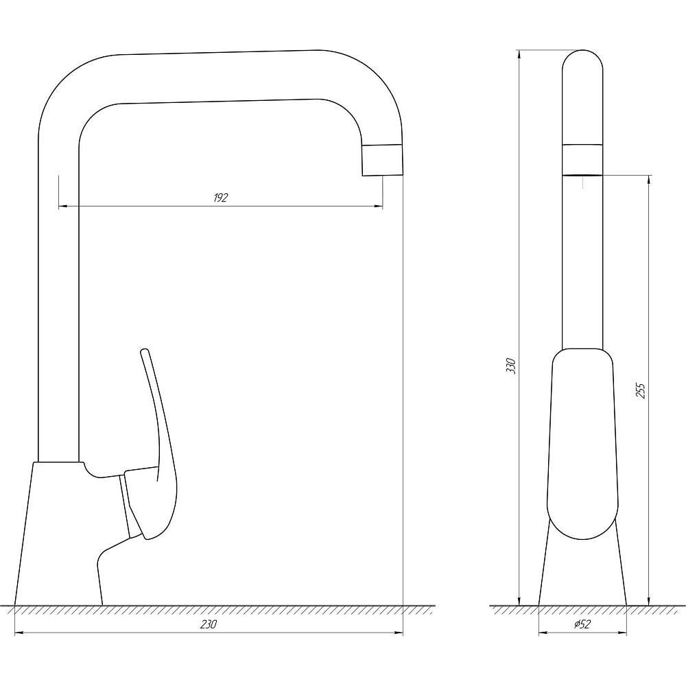 Змішувач для кухні Globus Lux Koln GLK-0203L-10-BB Луцк - изображение 6