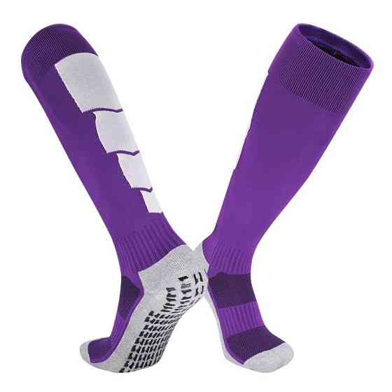 Гетри спортивні, футбольні, тренувальні, ігрові з антиковзаючим покриттям фіолетові ,розмір L Кам'янець-Подільський