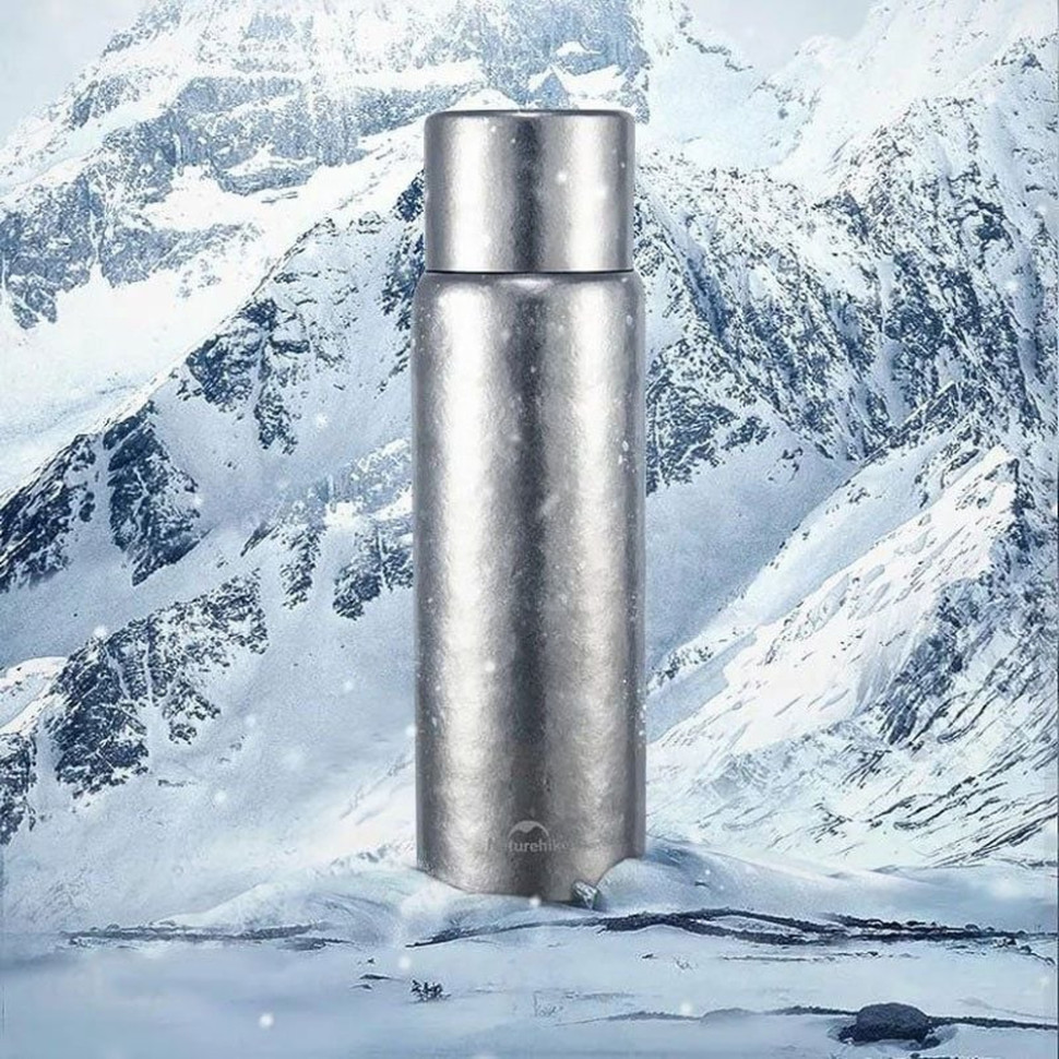 Термос титановий з чохлом Naturehike CNK230CF012 600 ml Київ - фото 3
