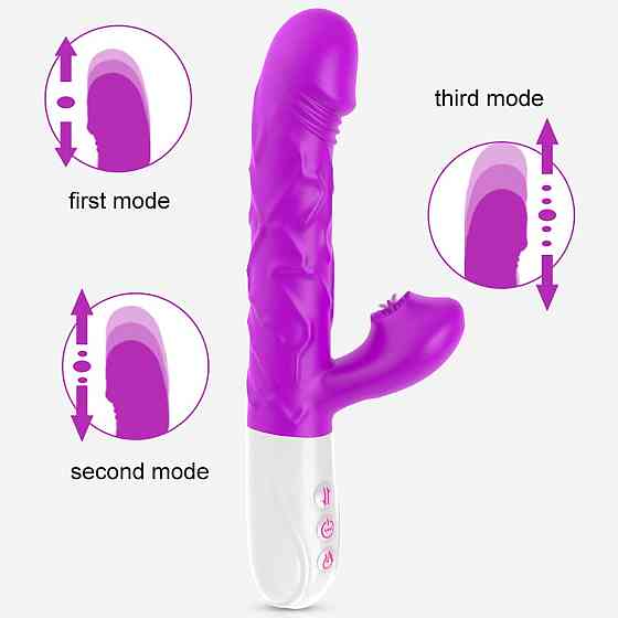 Вибромассажер SiliconeTongue Vibrator, USB 10 Function Sex Aura Киев
