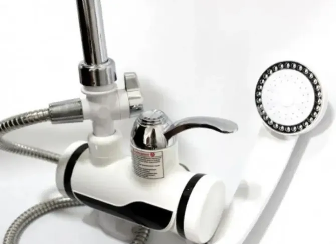Цифровий миттєвий водонагрівач WATER HEATER MP-5208 з душем з LED дисплеєм, 3кВт, білий 3251 Київ - фото 6