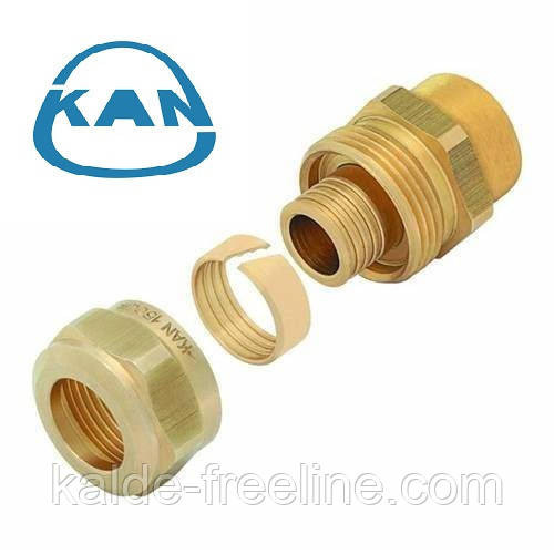 Соединитель KAN-therm свинчиваемый ВР 25x3,5 G3/4