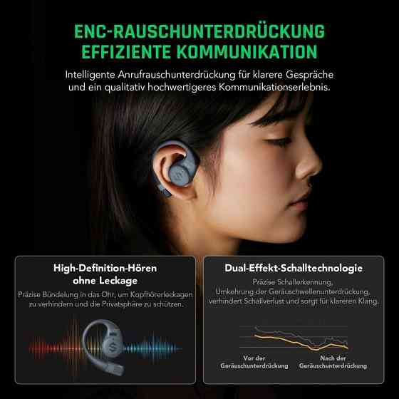 Бездротові навушники TWS Black Shark Open Bluetooth Earphones Black Одеса