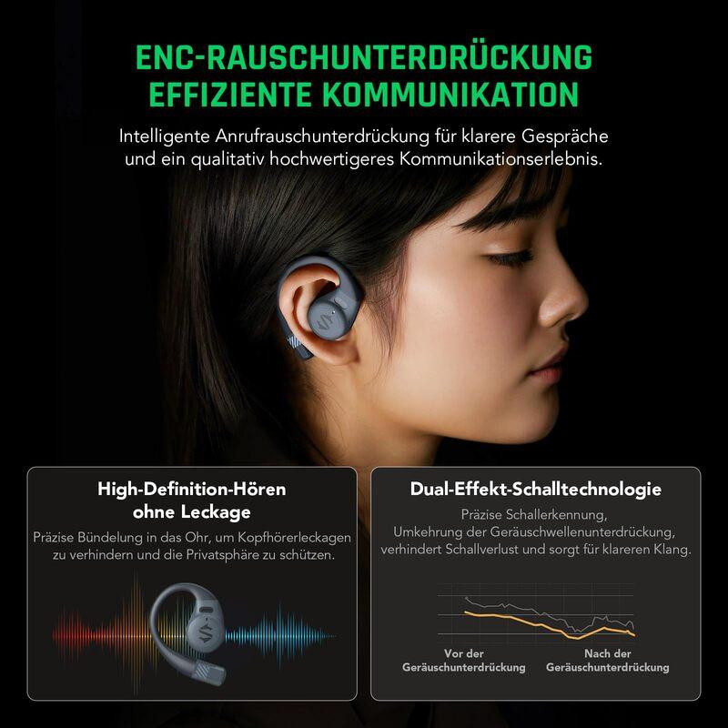 Бездротові навушники TWS Black Shark Open Bluetooth Earphones Black Одеса - фото 2