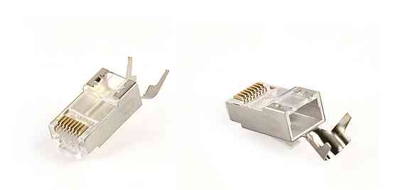 Коннектор RJ 45 Cablexpert (LC-PTF7-01/100) 8P8C, Cat.7, FTP, з наскрізними отворами, позолочені контакти (100 шт/уп) ( 29512 ) Харьков