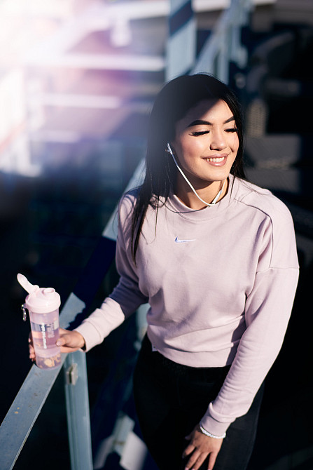 Шейкер спортивний SmartShake Slim 500ml Cotton Pink (Light Lavender) Кам'янське - фото 9