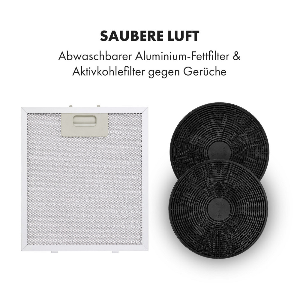 Островная вытяжка Tron Ambience Ø38см рециркуляция 540м³/ч LED белый белый (Германия, читать описание) Ровно - изображение 5