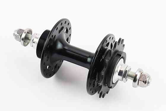 Втулка задня FIX алюмінієва 14Gx36H з фіксованою передачею 16Т, різьба Flip-Flop, 2 пром-підшипники 6000 2RS, кріпл. гайка, чорна FB-A266В Київ