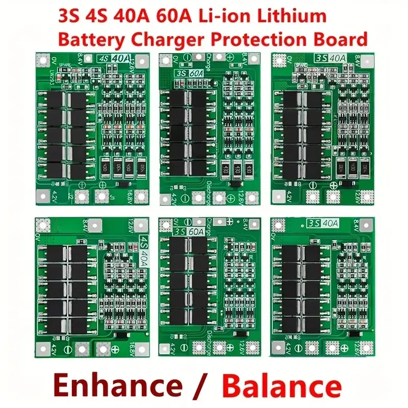 BMS контролер HW-288 3S 40A з балансуванням для Li-ion акумуляторів 18650 Київ - фото 7