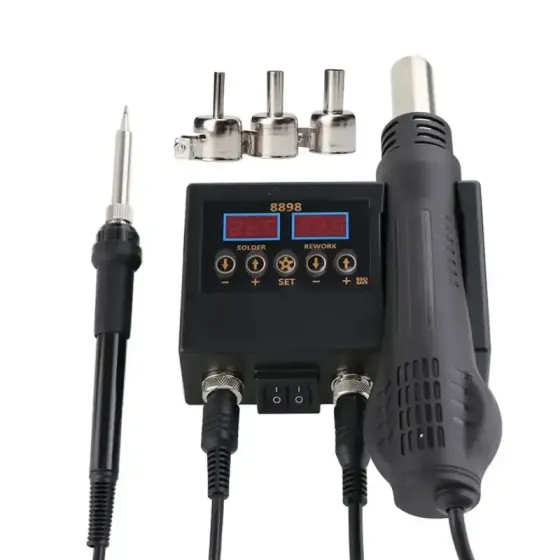 Профессиональная электрическая паяльная станция 2 в 1 с цифровым дисплеем Коломыя