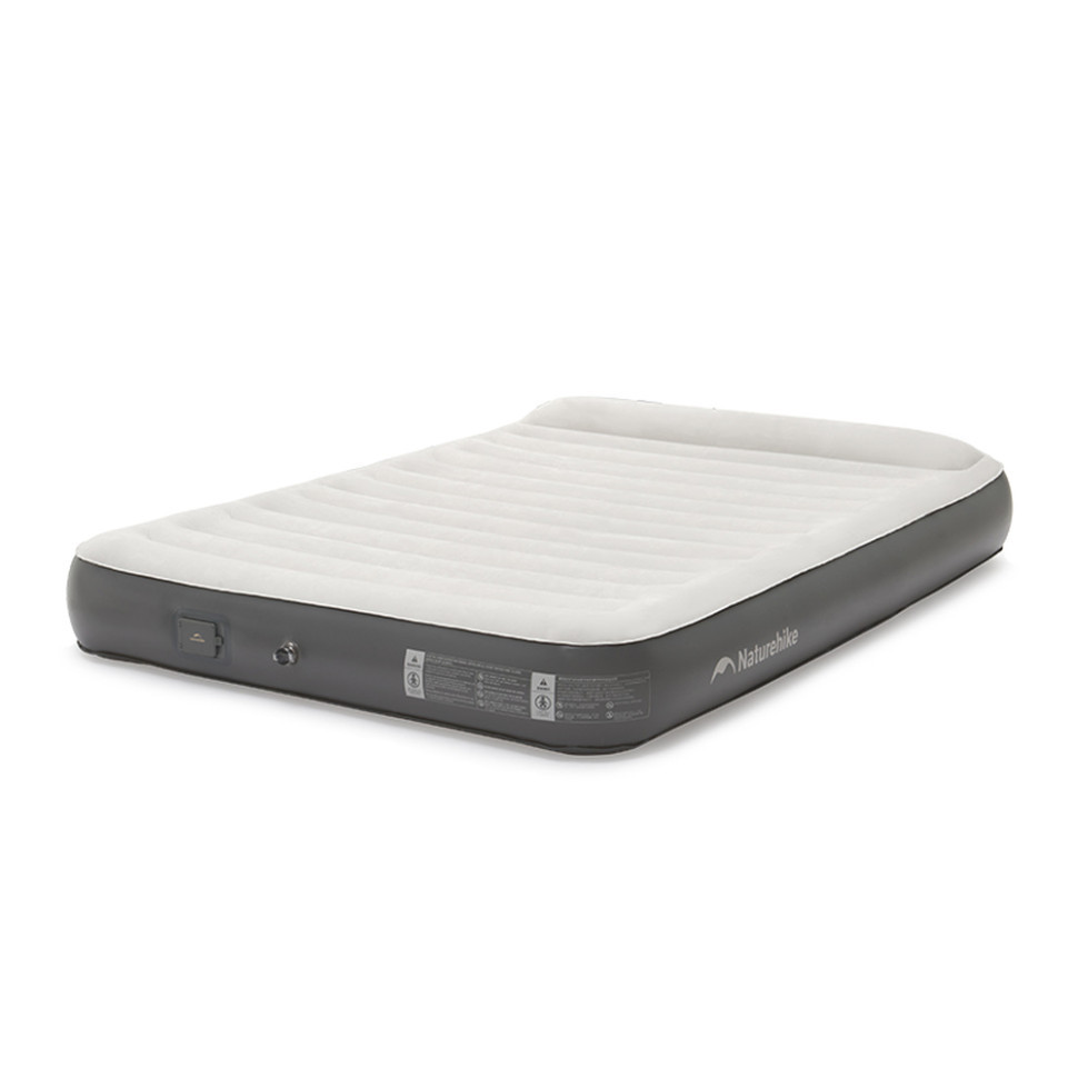 Самонадувающийся матрас, двухместный, со встроенной помпой Naturehike CNK2450WS040, 250 мм, серый Киев - изображение 1