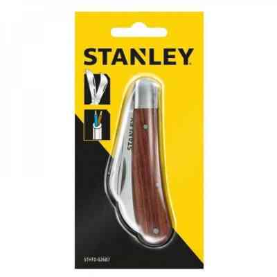 Ніж монтажний Stanley для електрика складаний, з двома лезами, 70 мм. (STHT0-62687) Вінниця