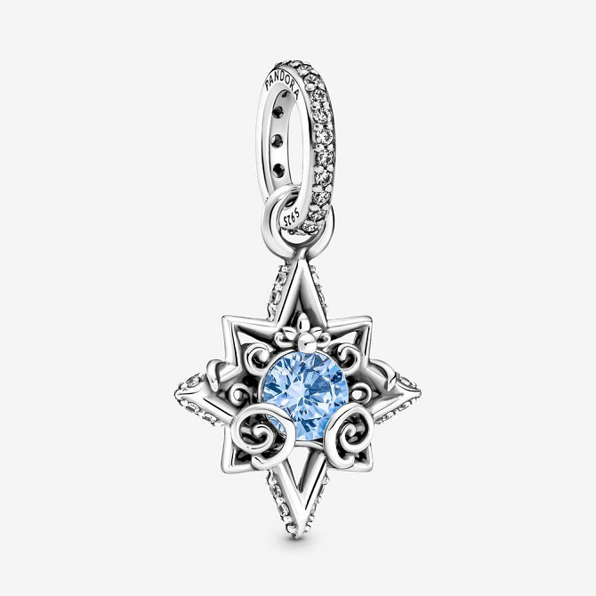 Серебряный шарм Пандора Disney Cinderella Blue Star PendantMasterSem Киев - изображение 2