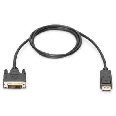 Кабель мультимедійний Display Port to DVI 24+1pin, 2.0m Digitus (AK-340301-020-S) Вінниця