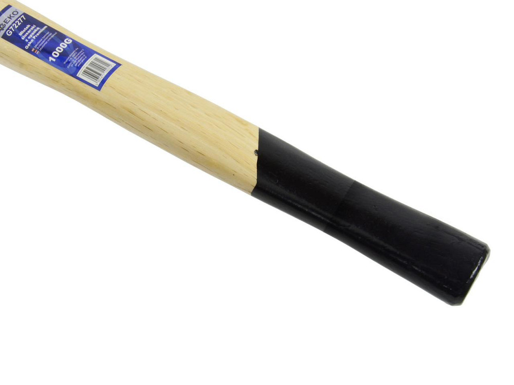 Молоток слюсарний "GeKo"-premium 1,0 кг з дерев'яною ручкою Київ - фото 3