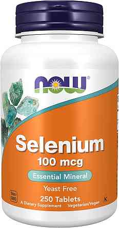 Селен NOW Foods Selenium 100 мкг 250 таблеток Луцьк
