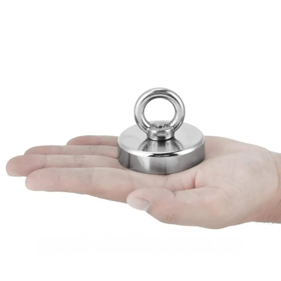 Пошуковий неодимовий магніт у корпусі з кільцем 48 мм — 75 кг SBR Київ