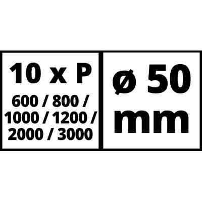 Наждачная бумага Einhell к шлифувальной машине TC-PA 50, 50 мм, по металлу, 60 шт (4133131) Винница