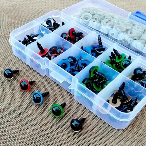 Винтовые глазки для игрушек, 100 шт, 5 цветов Киев