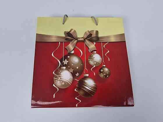 Пакети паперові подарункові, новорічні Квадрат 23*24*10 — 32 (12 шт.) Харків