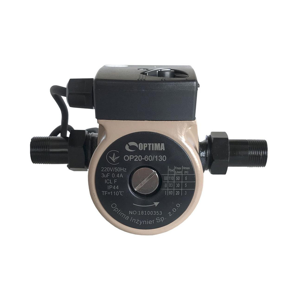 Насос циркуляционный Optima OP20-60 130мм + гайки, + кабель с вилкой! (000010569) Киев - изображение 4