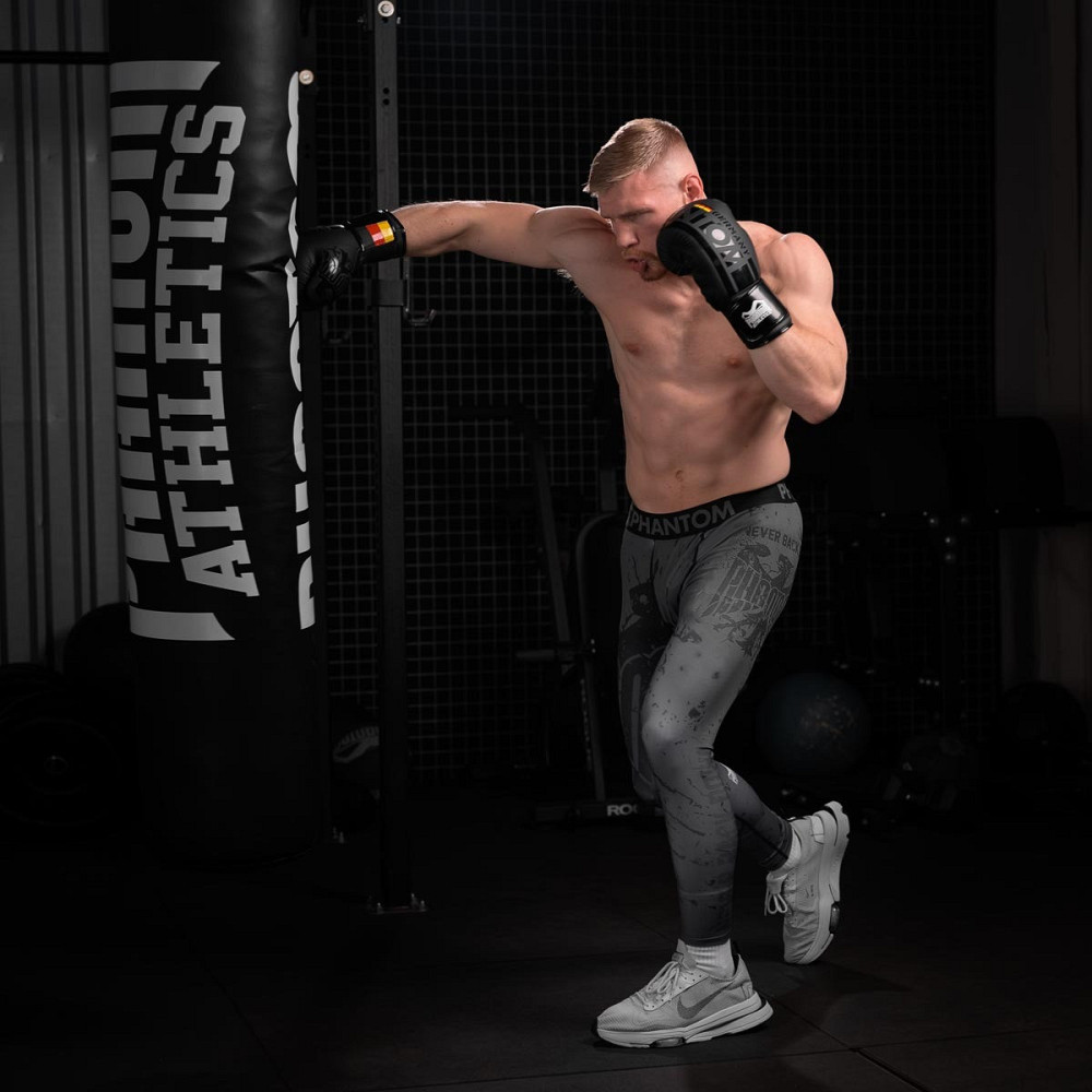 Боксерські рукавиці Phantom Germany Black 12 унцій (Бинти 4м. в подарунок) Київ - фото 10