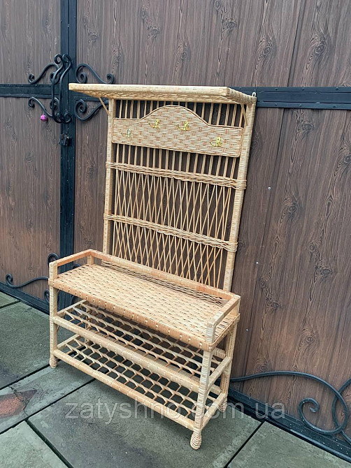 Набор: вешалка и полка деревянные Киев - изображение 6