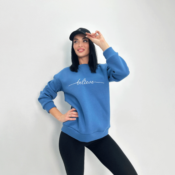 Жіночий світшот на флісі "Image" Турція оптом | Норма і батал Київ